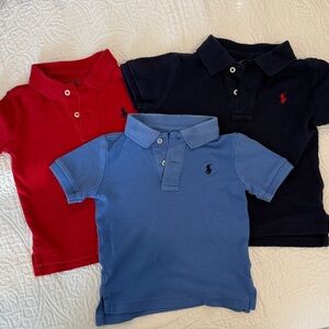 Classic Kids Ralph Lauren Polo Shirt Set - Red, Navy, and Blue